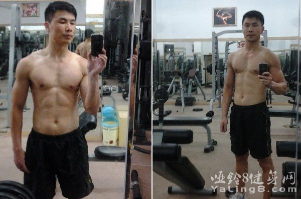 8个月健身效果