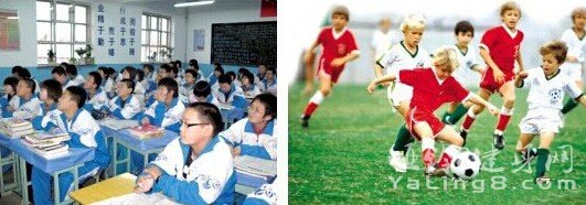 中国VS美国：健身是孩子一定要做的事。