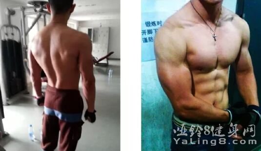 瘦弱男孩健身逆袭